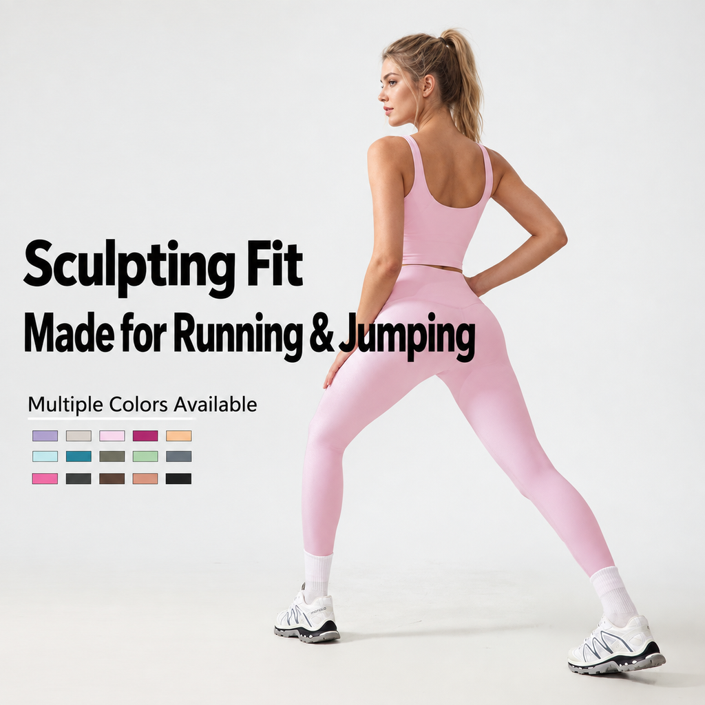 Women's High-Waisted 7/8 Workout Leggings | Sculpting Yoga Pants – SMOVOV