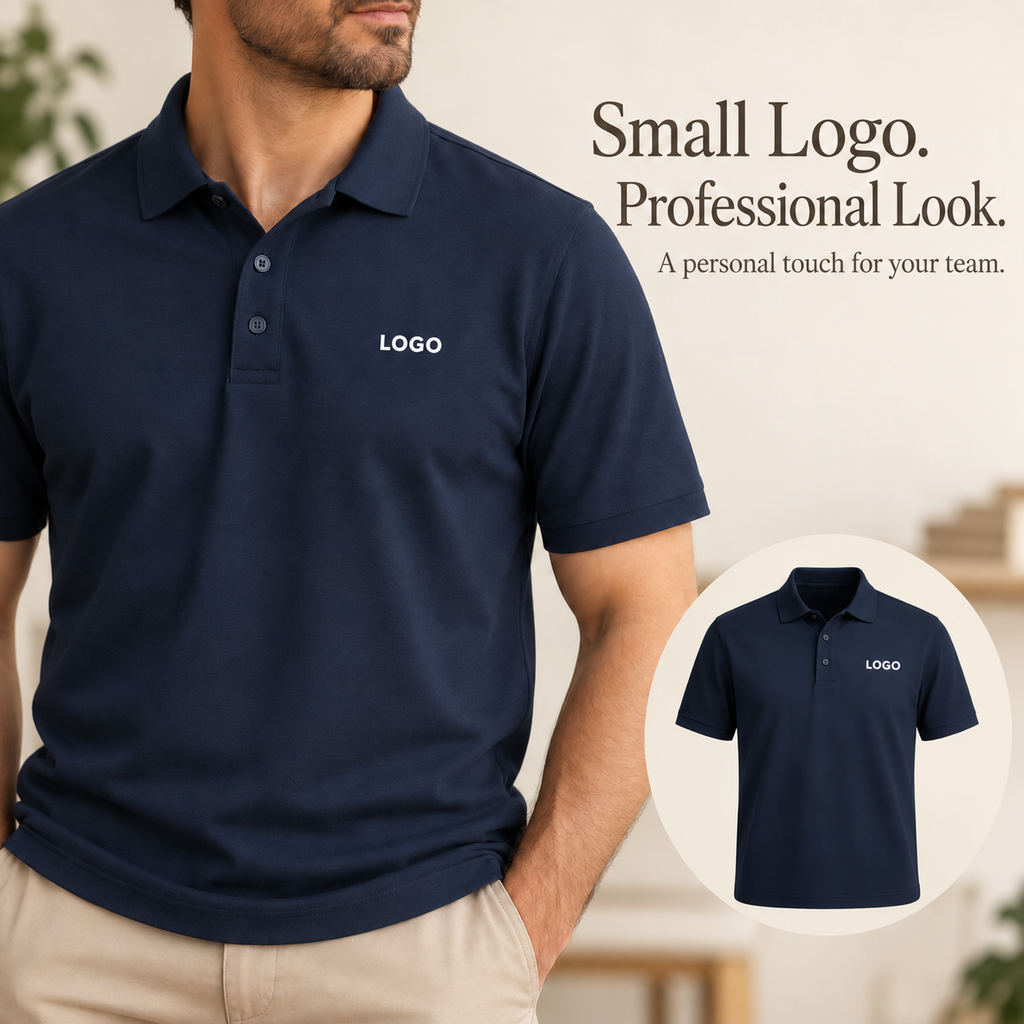 Custom Logo Polo Shirt – 100% Cotton Workwear | smovov