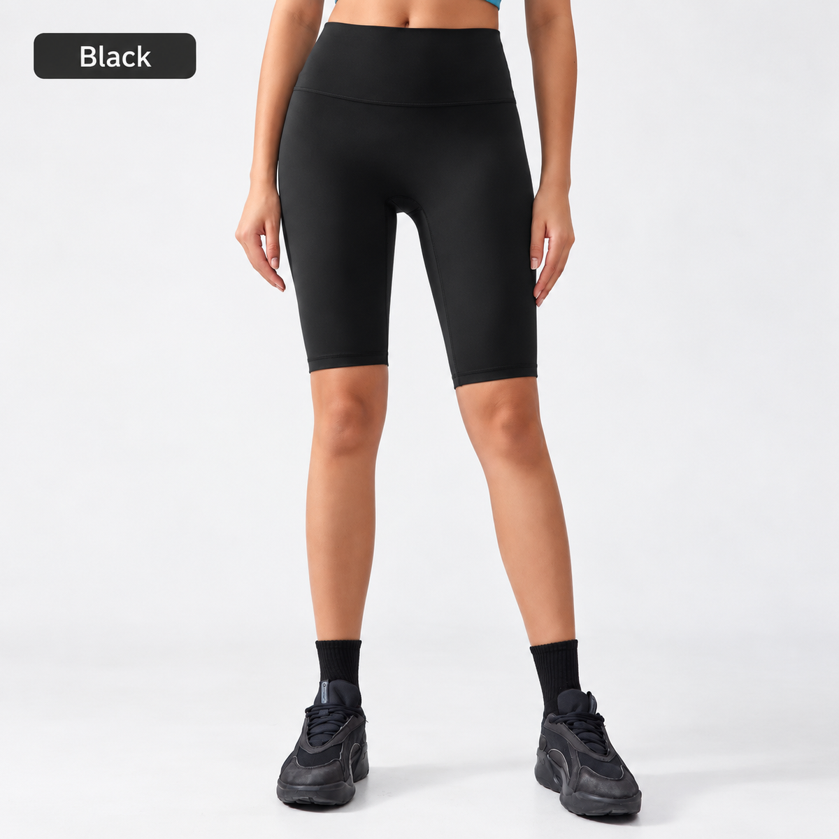 SMOVOV High-Waisted Sculpting Biker Shorts – One Size | AG004